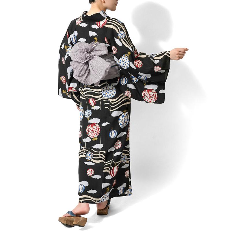 浴衣 tsumori chisato セオアルファ 気球 黒 黒地 レディース 30 浴衣 tsumori chisato セオアルファ 気球 黒 黒地 レディース 30