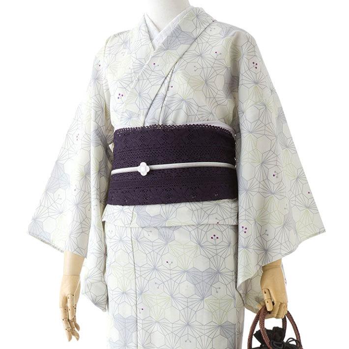 撫松庵 おもだか幾何 グレー セオアルファ 単衣 浴衣 仕立て 撫松庵 おもだか幾何 グレー セオアルファ 単衣 浴衣 仕立て