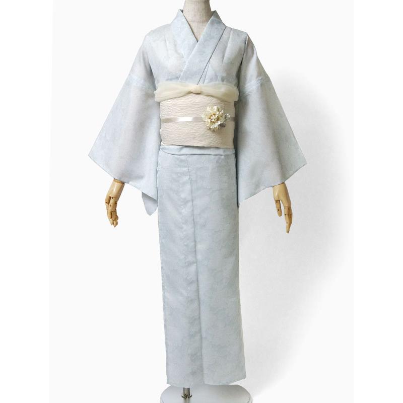 浴衣 和風館 レース 水色 レディース フェミニン 上品 モダン 女性用