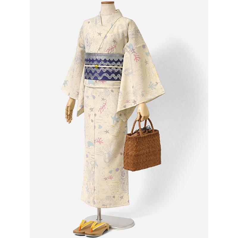 浴衣 tsumori chisato セオアルファ 海 人魚 オフホワイト 浴衣 tsumori chisato セオアルファ 海 人魚 オフホワイト