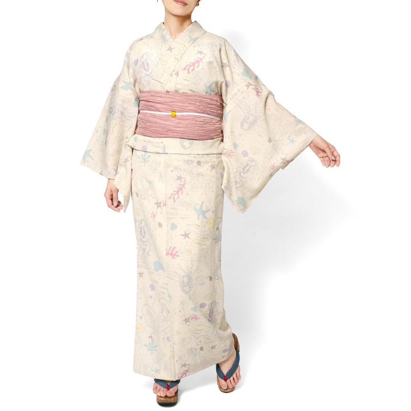 浴衣 tsumori chisato セオアルファ 海 人魚 オフホワイト 浴衣 tsumori chisato セオアルファ 海 人魚 オフホワイト