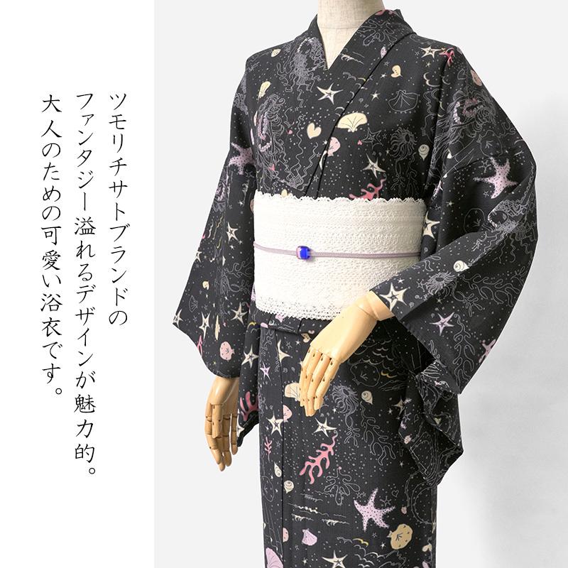 浴衣 tsumori chisato セオアルファ 海 貝 珊瑚 黒 ブラック 30 浴衣 tsumori chisato セオアルファ 海 貝 珊瑚 黒 ブラック 30