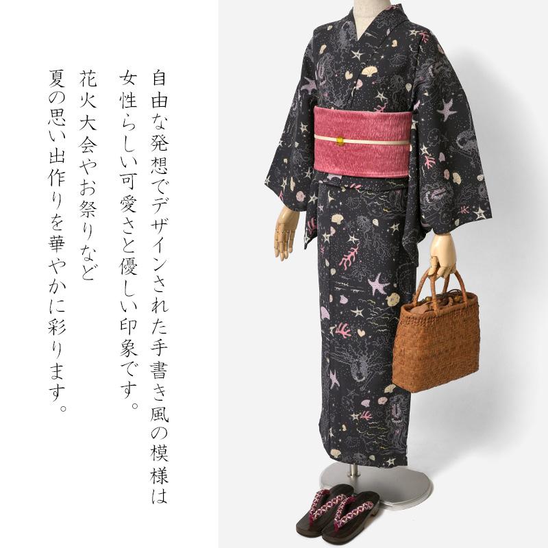 浴衣 tsumori chisato セオアルファ 海 貝 珊瑚 黒 ブラック 30 浴衣 tsumori chisato セオアルファ 海 貝 珊瑚 黒 ブラック 30