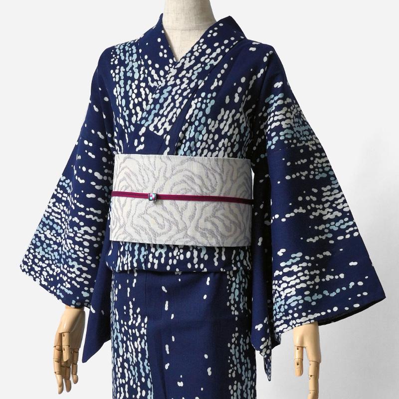 半幅帯 ゼブラ グレー ラメ クリーム リバーシブル レトロ 半幅帯 ゼブラ グレー ラメ クリーム リバーシブル レトロ