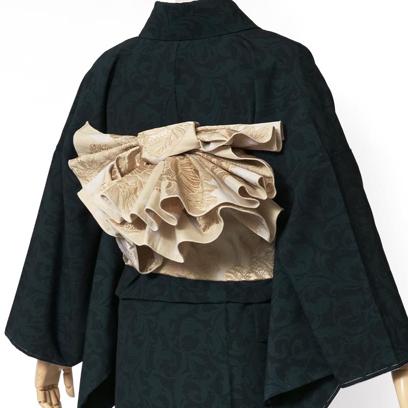 兵児帯 ジャガード 牡丹 全5色 グレー ブルー ベージュピンク 兵児帯 ジャガード 牡丹 全5色 グレー ブルー ベージュピンク