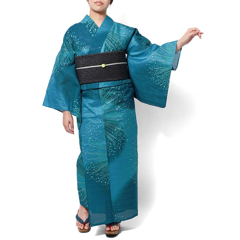 半幅帯 レオパード ブラック ヒョウ柄 ラメ 日本製 リバーシブル 長尺