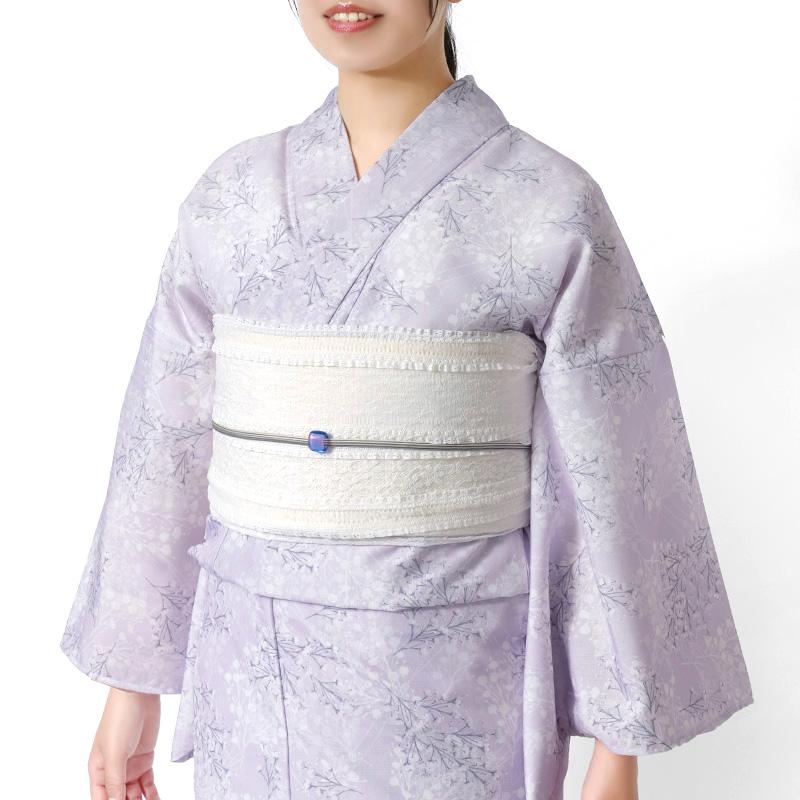 浴衣 カスミソウ 紫 花 レディース ボタニカル フェミニン モダン 上品