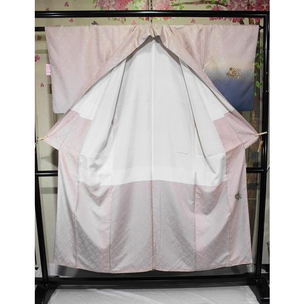 作家もの　付け下げ　染め大島紬　証紙付き　京友禅　たたき染　着物　071a d 作家もの 付け下げ 染め大島紬 証紙付き 京友禅 たたき染 着物 071a d