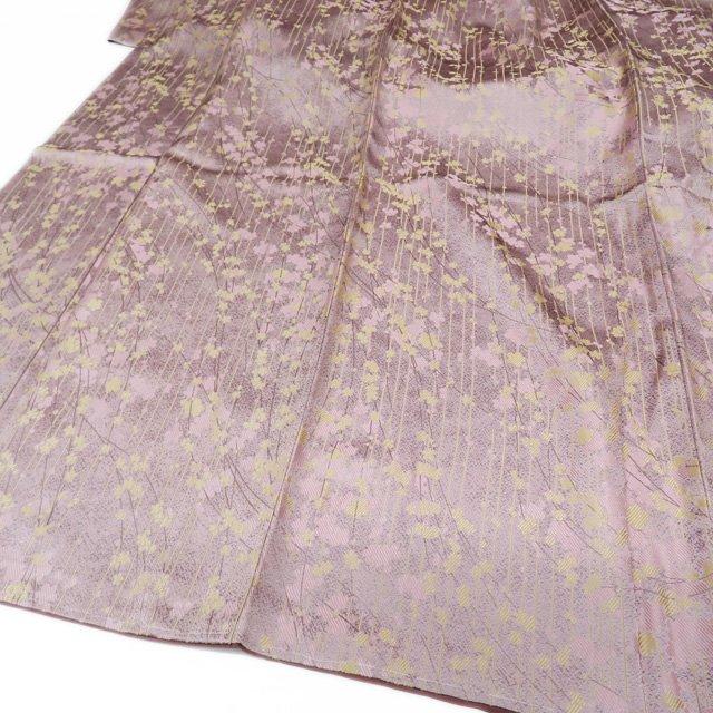 お召し 御召 着物 中古 正絹 袷 カジュアル 梅模様 薄柿色 多色 身丈163cm 裄66cm L きもの北條 お得 A1001-3 お召し 御召 着物 中古 正絹 袷 カジュアル 梅模様 薄柿色 多色 身丈
