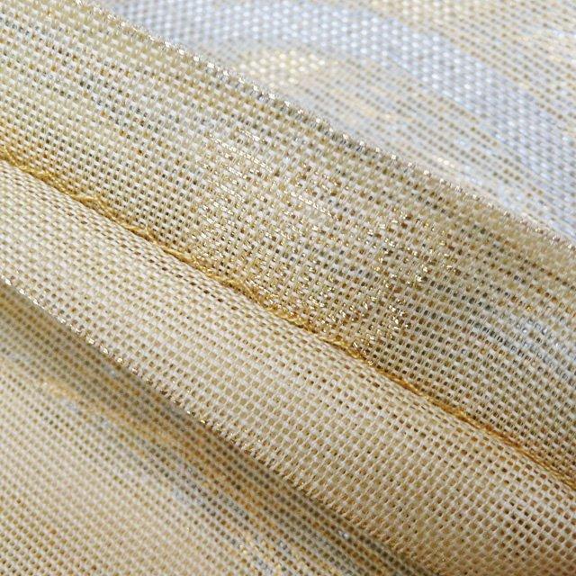 夏物 袋帯 中古 リサイクル 正絹 紗 フォーマル 仕立て上がり 全通 落款 露芝草文様 枯色 金銀 きもの北條 A1009-20 夏物 袋帯 中古 リサイクル 正絹 紗 フォーマル 仕立て上がり 全通