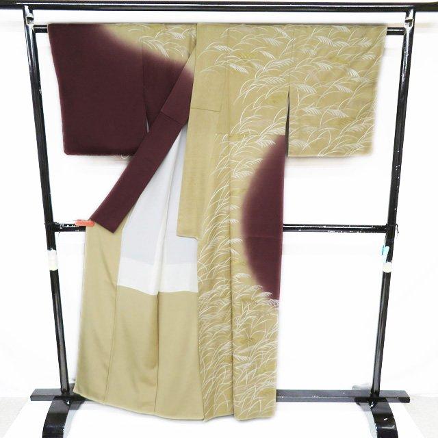 【水木金限定お値引き中】訪問着⭐︎着物、長襦袢 2272 高身長 金箔 訪問着 袷単品 Houmongi (lined kimono