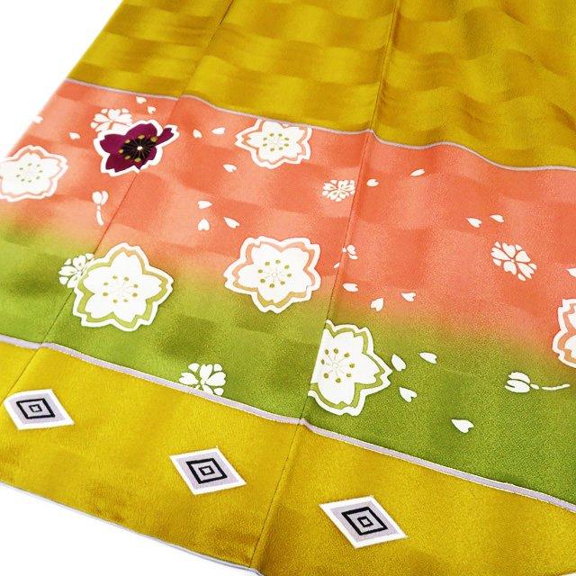 訪問着 襦袢 2点セット 着物 中古 リサイクル 正絹 作家物 金彩 桜模様 
