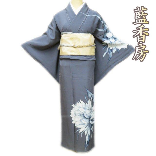 訪問着 着物 未使用 正絹 袷 フォーマル 藍香房 天然藍染 作家物 訪問着 着物 未使用 正絹 袷 フォーマル 藍香房 天然藍染 作家物
