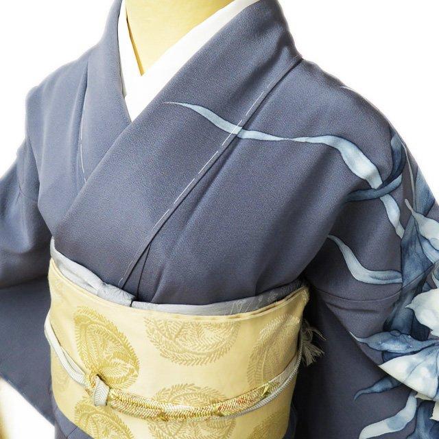 訪問着 着物 未使用 正絹 袷 フォーマル 藍香房 天然藍染 作家物 訪問着 着物 未使用 正絹 袷 フォーマル 藍香房 天然藍染 作家物