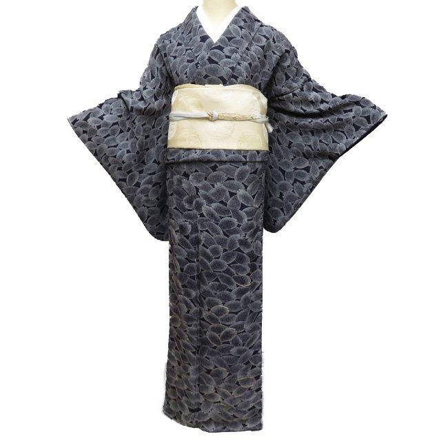 付下げ 付け下げ 訪問着 着物 中古 正絹 セミフォーマル 金駒刺繍 桜の