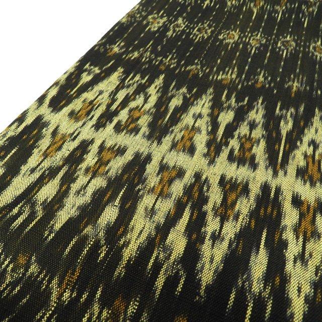 特選 名古屋帯 中古 リサイクル 木綿 全通 カジュアル 貴久樹 イカット  