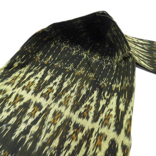 特選 名古屋帯 中古 リサイクル 木綿 全通 カジュアル 貴久樹 イカット