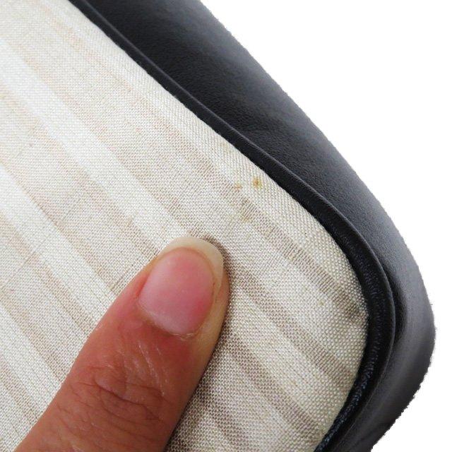 和装バッグ 和装小物 中古 リサイクル 箱付き フジタツ ストライプ 黒色 蒸栗色 きもの北條 A1039-4 和装バッグ 和装小物 中古 リサイクル 箱付き フジタツ ストライプ