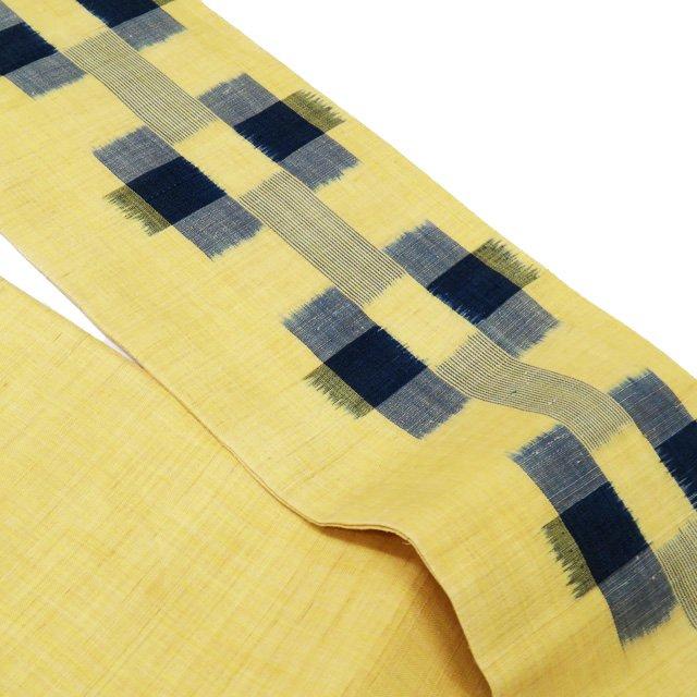 夏物 八重山上布 名古屋帯 なごや帯 中古 リサイクル 苧麻 A1040-15 夏物 八重山上布 名古屋帯 なごや帯 中古 リサイクル 苧麻 カジュアル