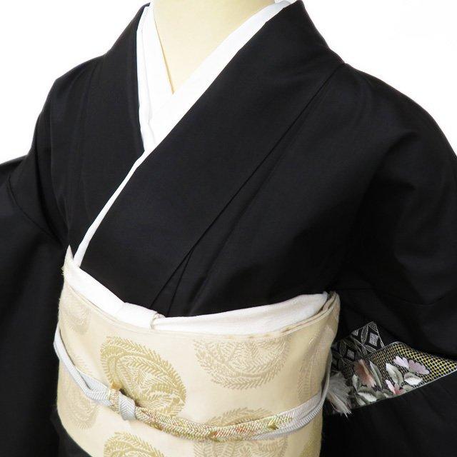 特選 大島紬 着物 未使用 袷 セミフォーマル 紋付き 蘇州刺繍 汕頭刺繍  