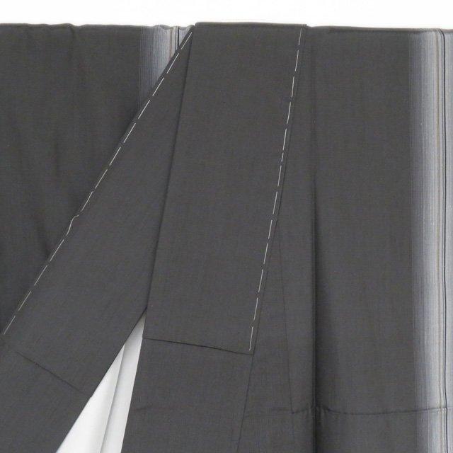 紬 着物 未使用 正絹 袷 カジュアル 墨色 多色 身丈160cm 裄63cm M