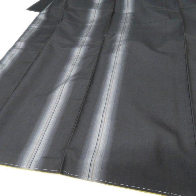 紬 着物 未使用 正絹 袷 カジュアル 墨色 多色 身丈160cm 裄63cm M きもの北條 A1047-6 紬 着物 未使用 正絹 袷 カジュアル 墨色 多色 身丈160cm 裄63cm M