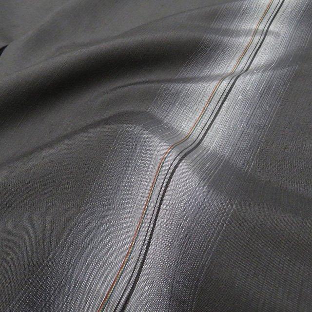 紬 着物 未使用 正絹 袷 カジュアル 墨色 多色 身丈160cm 裄63cm M