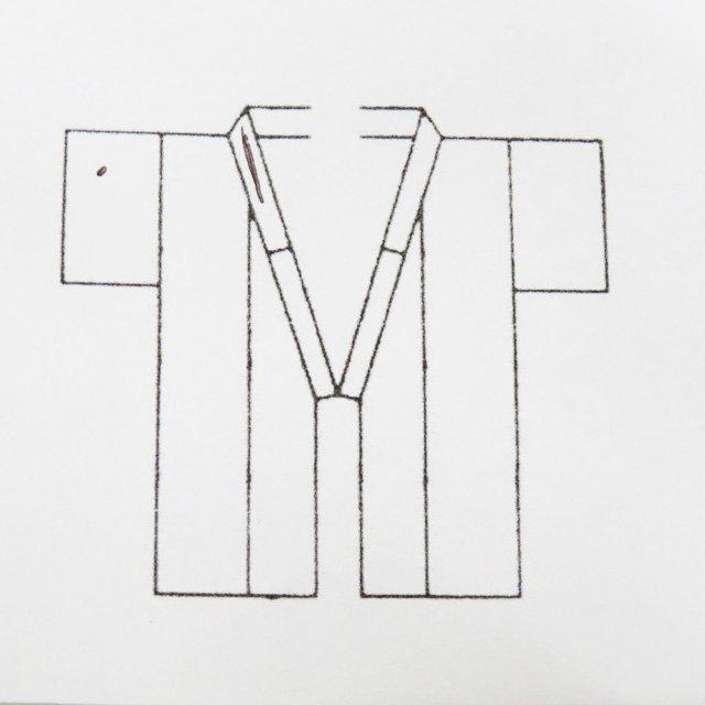 塩沢 着物 中古 単衣 カジュアル 横縞模様 練色 多色 身丈157.5cm 裄  