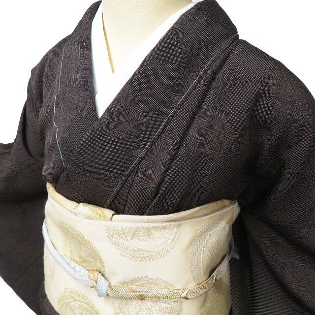 江戸小紋 付下げ 付け下げ 訪問着 未使用 袷 反端付き 雪輪 鮫
