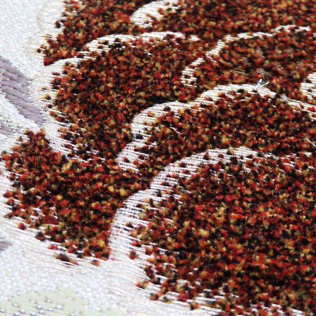 袋帯 中古 リサイクル 正絹 カジュアル 仕立て上がり 六通 花唐草模様  