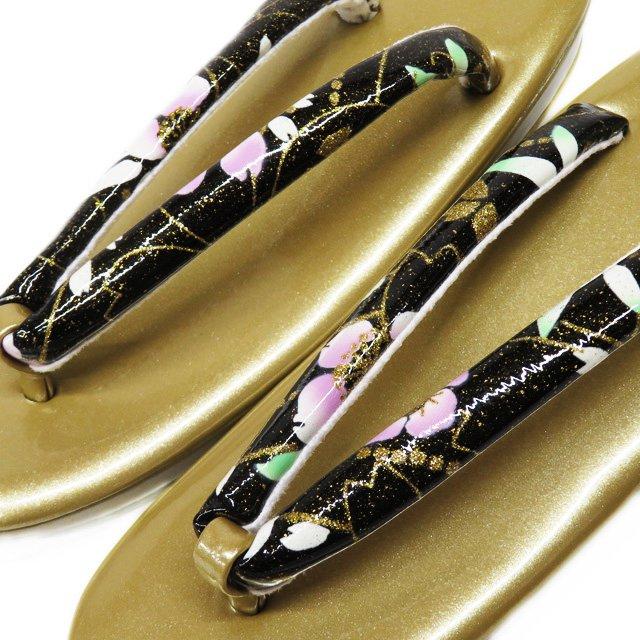 バッグ 草履 2点セット 和装小物 新品 箱付き 24cm Lサイズ 花模様
