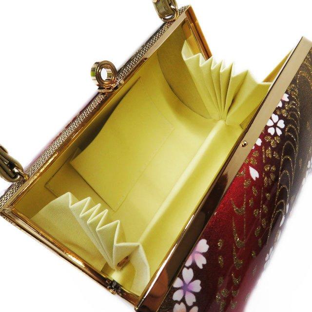 バッグ 草履 ２点セット 和装小物 新品 箱付き 24ｃｍ Lサイズ 花模様 金色 きもの北條 A1071-3 バッグ 草履 2点セット 和装小物 新品 箱付き 24cm Lサイズ 桜模様