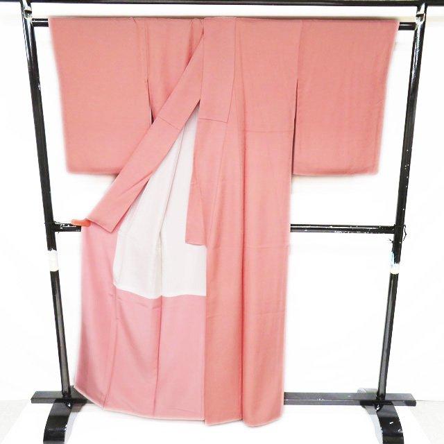 色無地 着物 中古 正絹 袷 フォーマル 紋付き 加賀友禅 藤村加泉 地