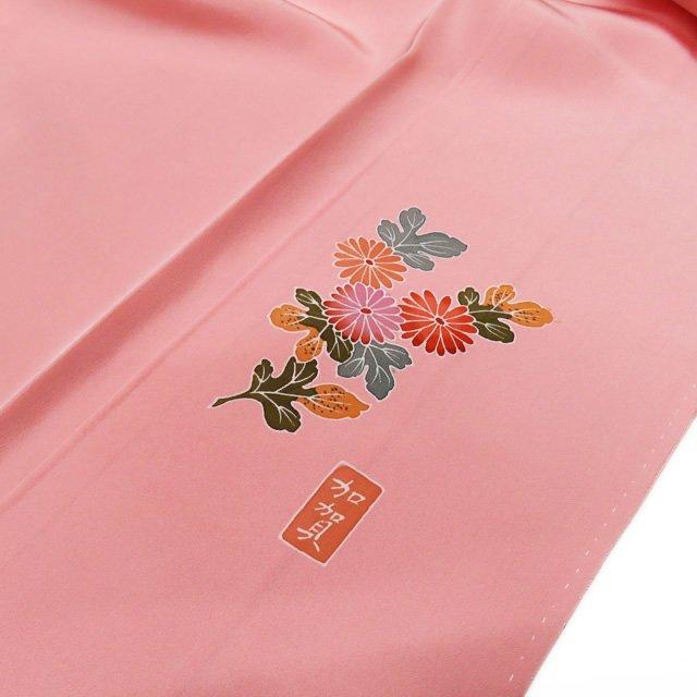 色無地 着物 中古 正絹 袷 フォーマル 紋付き 加賀友禅 藤村加泉 地