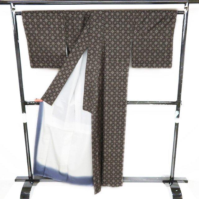 本場 大島紬 着物 中古 正絹 袷 カジュアル ラベル付き やまと扱い  