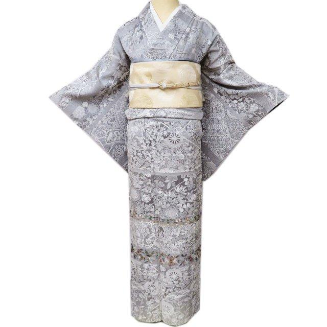 山岡古都の訪問着 着物単品 つつい