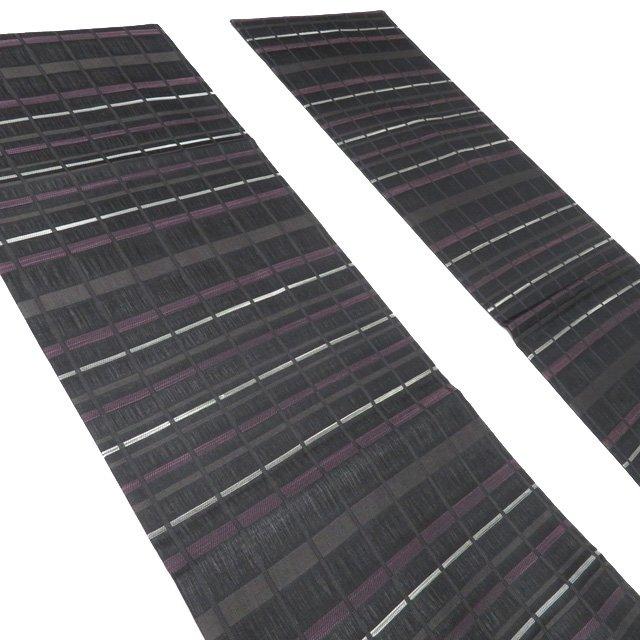 袋帯 未使用 正絹 カジュアル 仕立て上がり 全通 西陣織 ラベル付き 反  