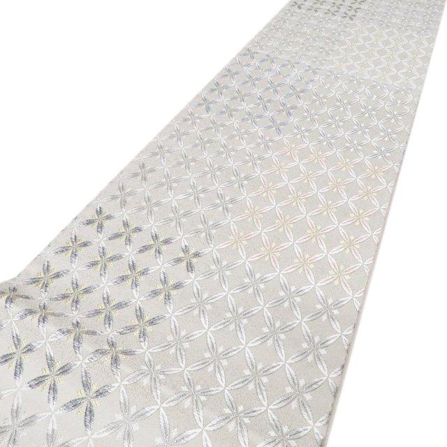 袋帯 未使用 正絹 カジュアル 仕立て上がり 六通 紫野工房 芙蓉庵 七宝  