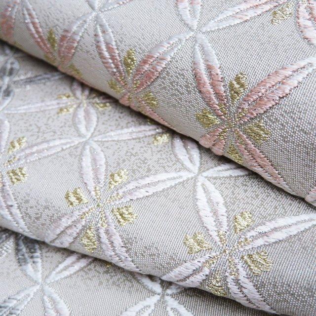 袋帯 未使用 正絹 カジュアル 仕立て上がり 六通 紫野工房 芙蓉庵 七宝  