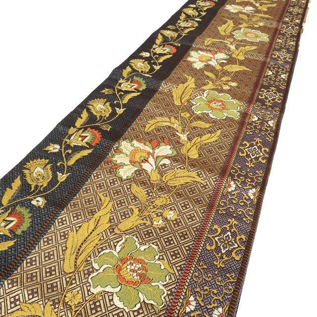 名古屋帯 なごや帯 中古 リサイクル 正絹 カジュアル 仕立て上がり  