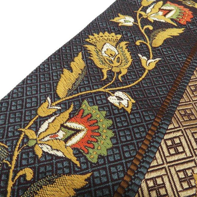 名古屋帯 なごや帯 中古 リサイクル 正絹 カジュアル 仕立て上がり  