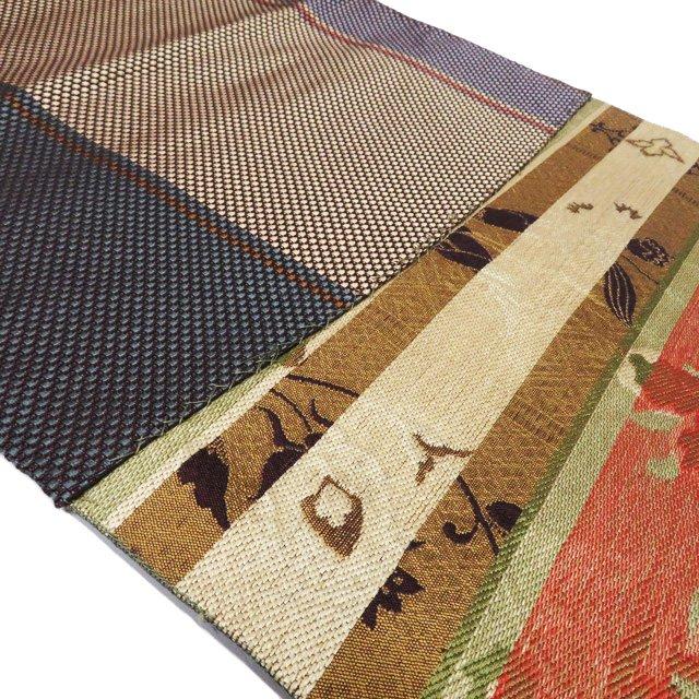 名古屋帯 なごや帯 中古 リサイクル 正絹 カジュアル 仕立て上がり  