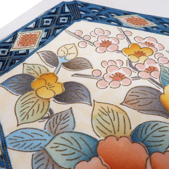 名古屋帯 なごや帯 中古 リサイクル 正絹 紬地 カジュアル 仕立て  