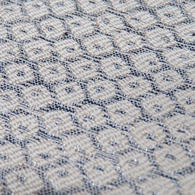 袋帯 中古 リサイクル 正絹 紬地 仕立て上がり 六通 雪輪模様 鹿の子  