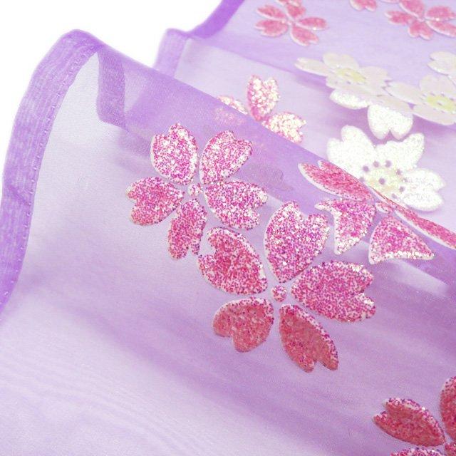 打掛 着物 ポリエステル オーガンジー 桜模様 ラメ 花嫁衣装 婚礼 和装  