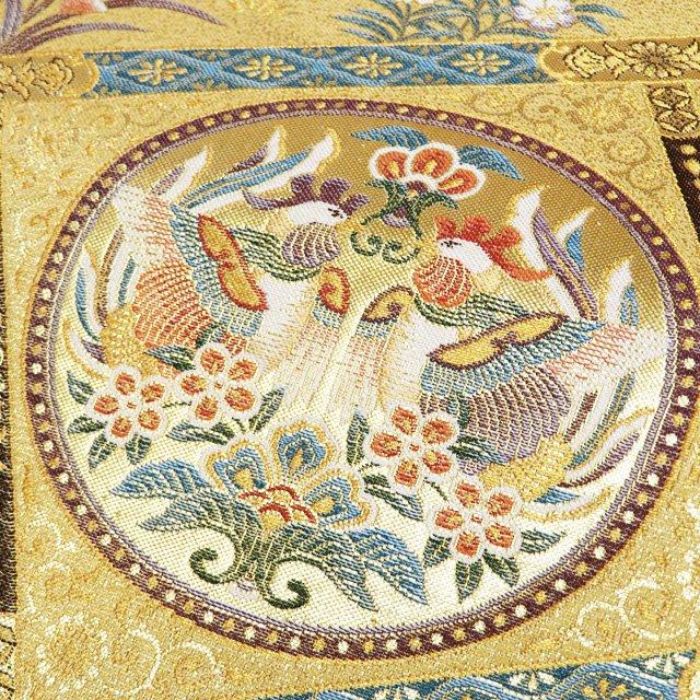 1800織 袋帯 中古 リサイクル 正絹 フォーマル 仕立て上がり 六通 名華  