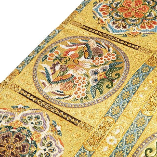 1800織 袋帯 中古 リサイクル 正絹 フォーマル 仕立て上がり 六通 名華  