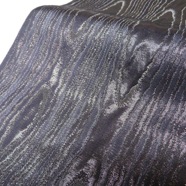 半幅帯 中古 リサイクル 正絹 カジュアル 仕立て上がり 全通 木目模様  