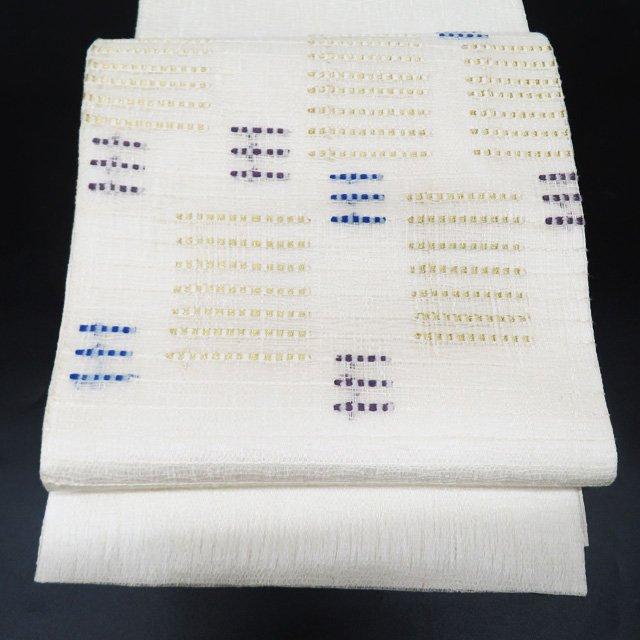 特選 袋帯 中古 正絹 お太鼓柄 えり善 ゑり善 夏物 3シーズン オフ  