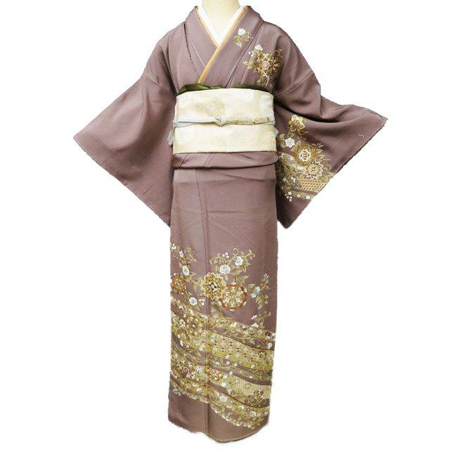 正絹 蘇州刺繍 訪問着154